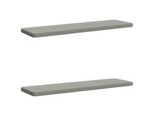 Lot de 2 coussins de banc, coussins d'assise vught 100 % polyester gris cf57980