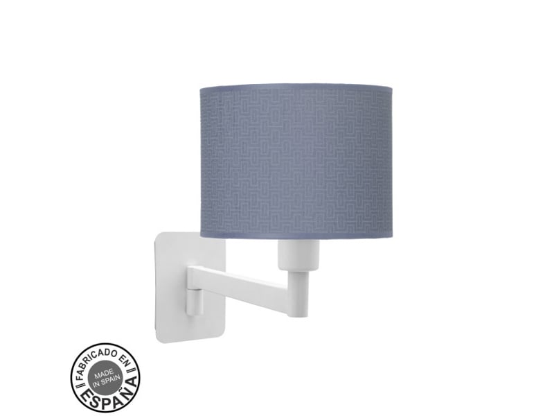  Applique murale fabrilamp moda blanc bleu 1 x e14 26x17x28 cm 212461081 - Conforama A