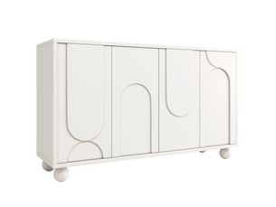 Buffet 2 porte(s)  0 tiroir(s) BIQZUYA  - 120 cm coloris blanc 