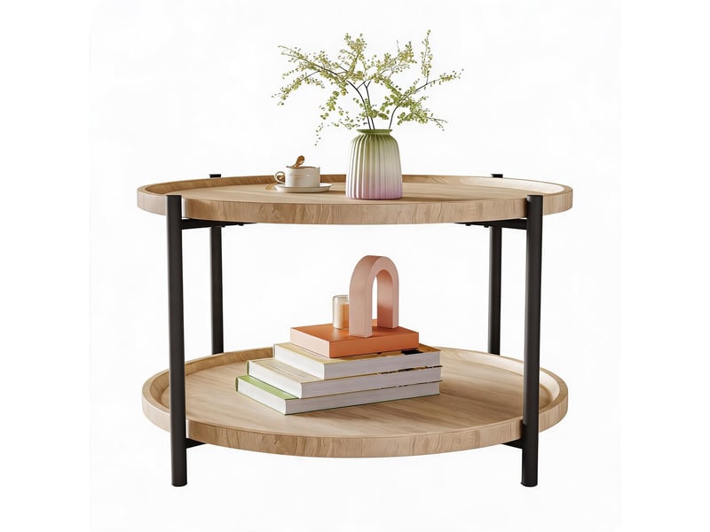  Table basse 2 niveaux bois – style ferme moderne – étagère rangement ouverte – robuste tendance boho – idéale salon, chambre, bureau PHK_33XCTS3J - Conforama A