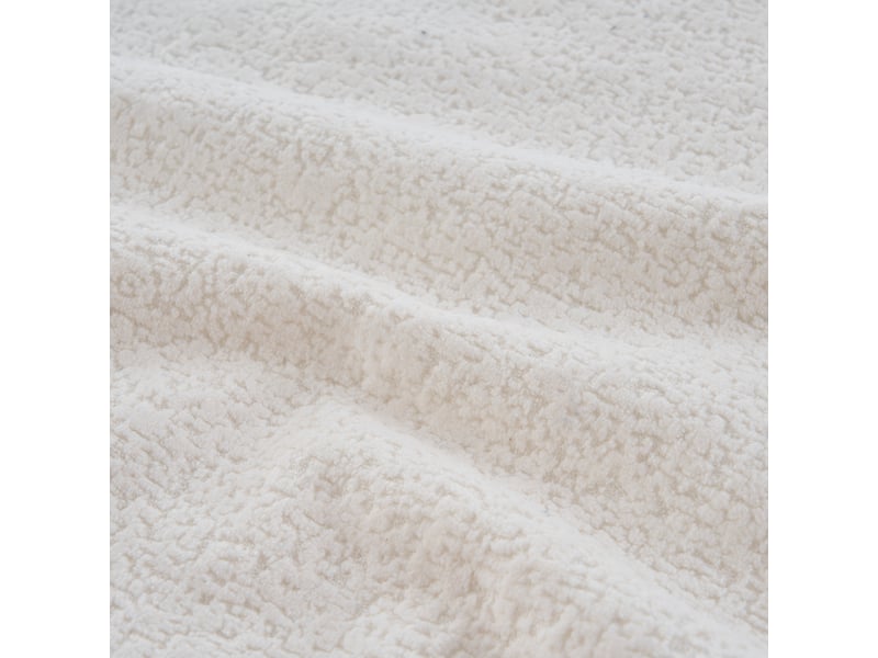 Canapé modulable blanc chenille, grand canapé segmenté cloud design 263x171cm avec rangement tiroir intégré salon moderne - Conforama R