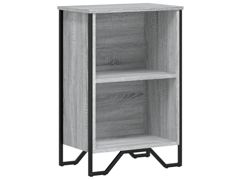  Bibliothèque, meuble de rangement salon sonoma gris 50x31x74,5 cm bois d'ingénierie  - Conforama A