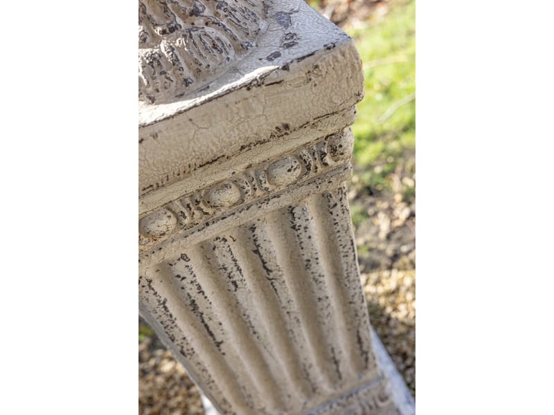  Sellette colonne antique oskar 75cm blanc cassé  - Conforama E