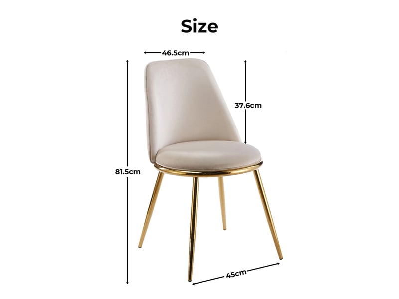  Ensemble table et 4 chaises rembourrées en velours, pieds dorés, dossier haut ergonomique, salle à manger moderne 5 pièces  - Conforama D