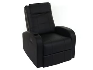 Fauteuil relax manuel   Simili noir