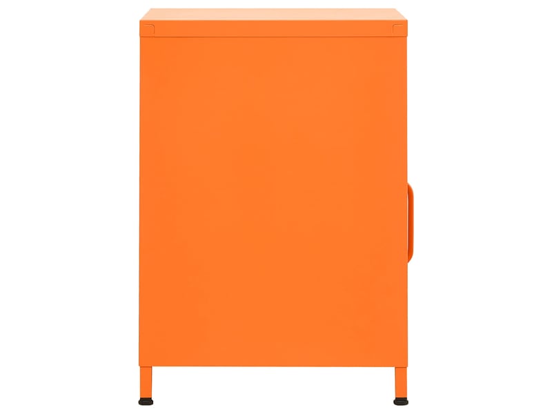  Table de chevet - cabinet de chevet - table de nuit orange 35x35x51 cm acier  - Conforama C