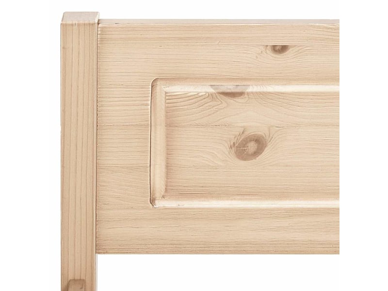  Lit double- lit adulte -  cadre de lit sans matelas bois massif de pin 180x200 cm  - Conforama D