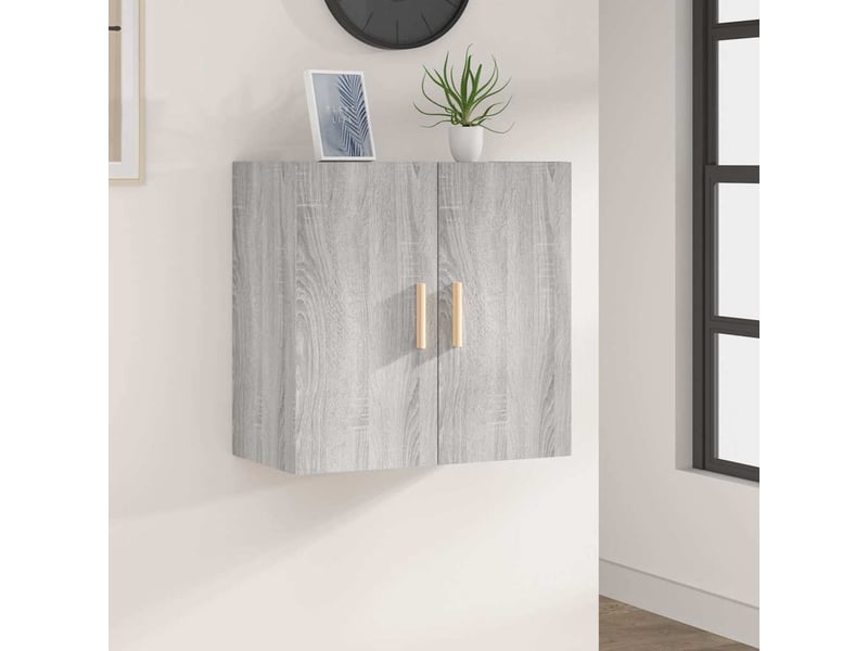  Armoire murale salon, meuble de rangement sonoma gris 60x30x60 cm bois d'ingénierie  - Conforama B