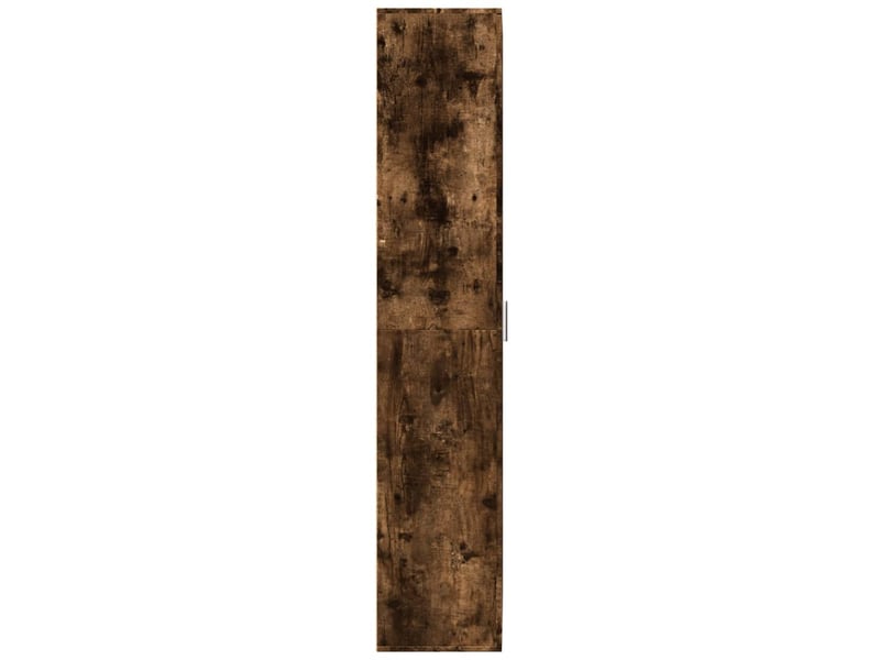  Buffet haut - bahut - meuble de rangement chêne fumé 70x35x180 cm bois d'ingénierie  - Conforama D