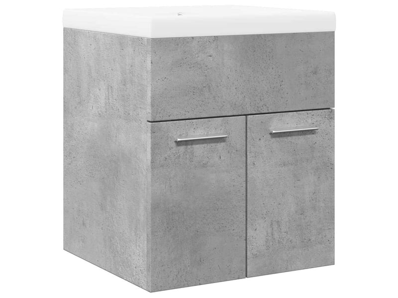  Ensemble de meubles de salle de bain 2 pcs gris béton cf63618  - Conforama A