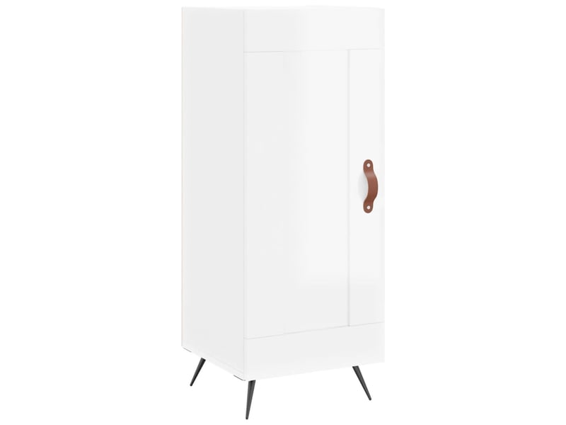  Buffet - bahut - meuble de rangement blanc brillant 34,5x34x90 cm bois d'ingénierie  - Conforama A
