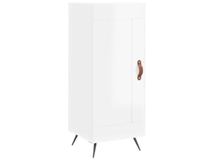 Buffet - bahut - meuble de rangement blanc brillant 34,5x34x90 cm bois d'ingénierie