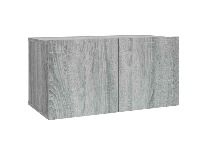  Ensemble de meubles tv - banc tv - meuble de rangement 2 pcs sonoma gris bois d'ingénierie  - Conforama E