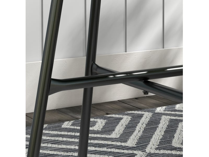  Table d’appoint de jardin 50x50x50 cm style bohème verre trempé métal noir  - Conforama D