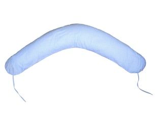 Coussin maternité prepost natal usages multiples bleu à carreaux