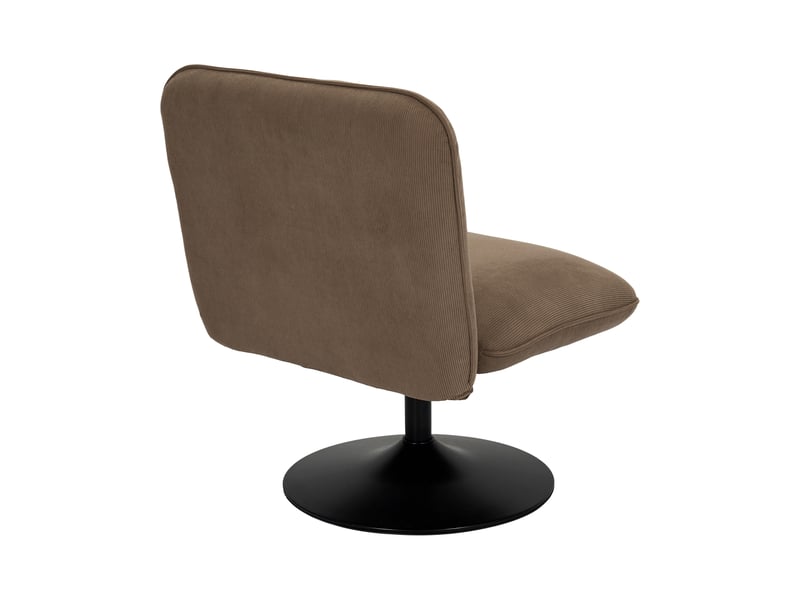  Fauteuil - home deco factory - jules - chic - pivotant - marron  - Conforama E