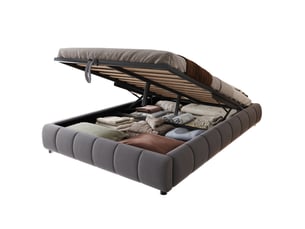Sommier coffre 140x200 cm OKWISH épaisseur 29.5 cm vendu sommier coffre, sans matelas