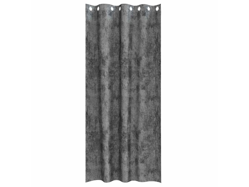  Lot de 2 rideaux en velours, rideaux de fenêtre gris 260 x 140 cm velours cf44209  - Conforama D