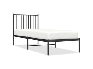 Lit simple 80x200 cm coloris noir