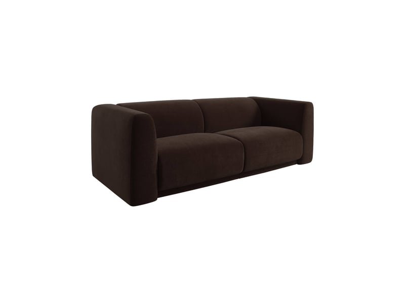  Canapé 3 places tissu marron - kosmo  - Conforama A