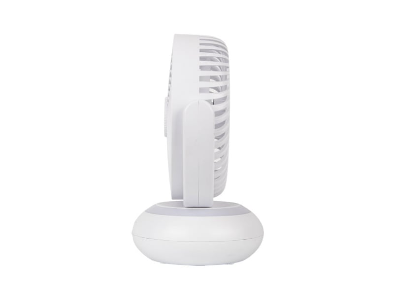  Ventilateur de table rechargeable fabrilamp bengali 5 w 3 vitesses blanc 241971001 - Conforama E