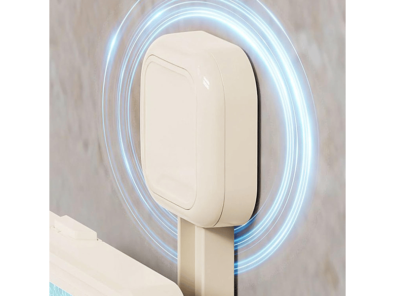 Porte-téléphone salle de bains étanche | porte-téléphone murale à ventouse avec haut-parleur, support de smartphone de douche ultra-mince - Conforama D