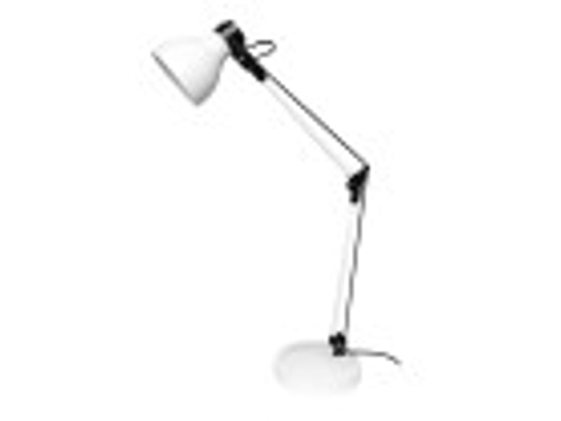  Lampe de bureau fabrilamp carpo blancnoir 1 x e14 articulée orientable 48x14.2x14.2 cm 205471001 - Conforama B