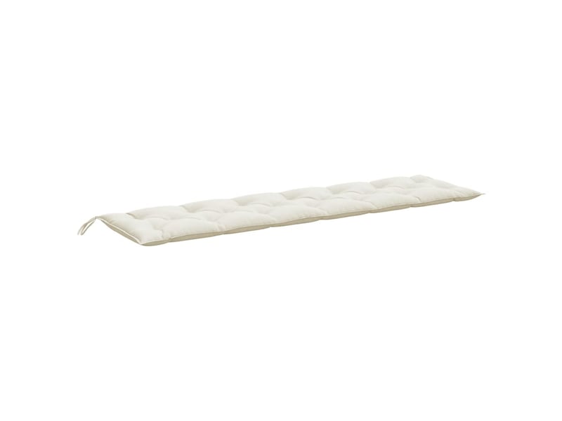  Lot de 2 coussins de banc de jardin, coussins d'assise crème mélangé tissu cf58652  - Conforama E