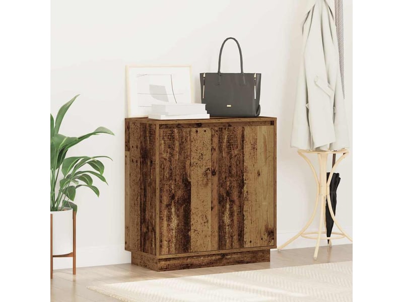  Buffet - bahut - meuble de rangement led bois ancien 71 x 34,5 x 75 cm bois d'ingénierie  - Conforama E