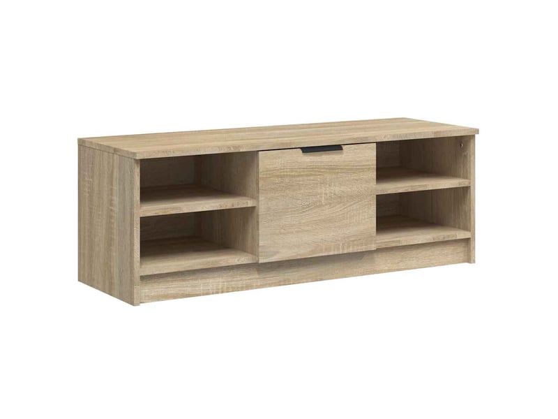  Meuble tv - banc tv - meuble de rangement chêne sonoma 102x35,5x36,5 cm bois d'ingénierie  - Conforama A