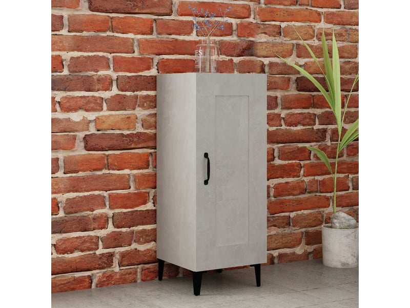  Buffet - bahut - meuble de rangement gris béton 34,5x34x90 cm bois d'ingénierie  - Conforama B