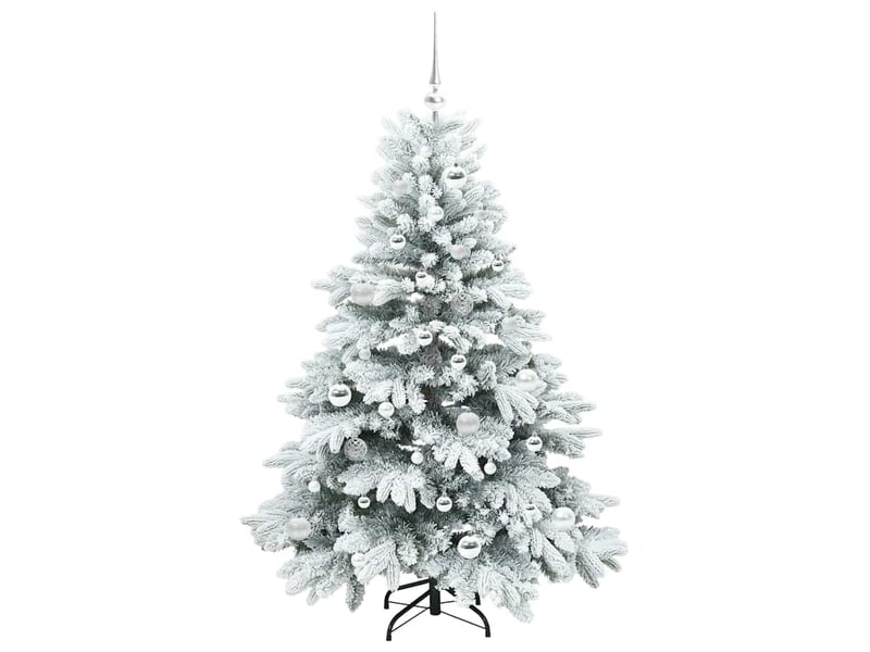 Sapin de noël artificiel, arbre de noël avec 150 led blanc 150 cm pe et pvc shl5380 - Conforama D