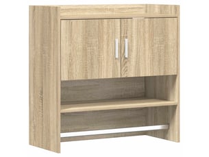 Étagère flottante, étagère suspendue montage mural chêne sonoma 80 x 36 x 80 cm cf42529