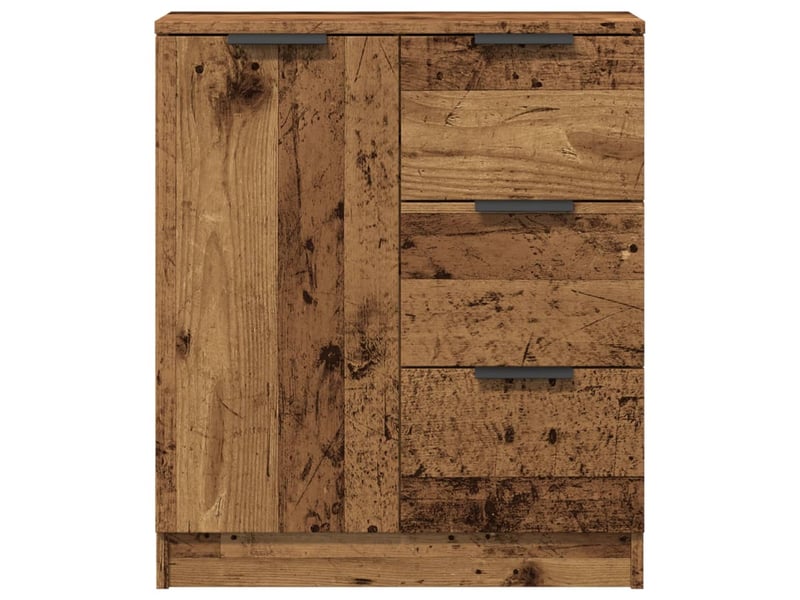  Buffet - bahut - meuble de rangement vieux bois 60x30x70 cm bois d'ingénierie  - Conforama D