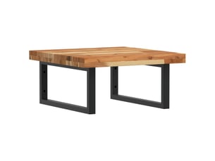 Étagère de vasque | étagère murale acier et bois massif d'acacia shl7653