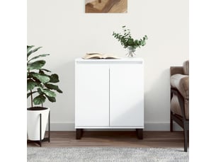 Buffet - bahut - meuble de rangement blanc 60x35x70 cm bois d'ingénierie