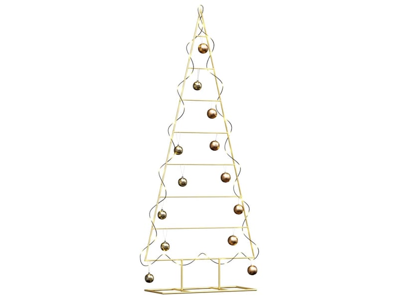  Sapin de noël - arbre de noël en métal doré 150 cm acier peint par poudre  - Conforama C