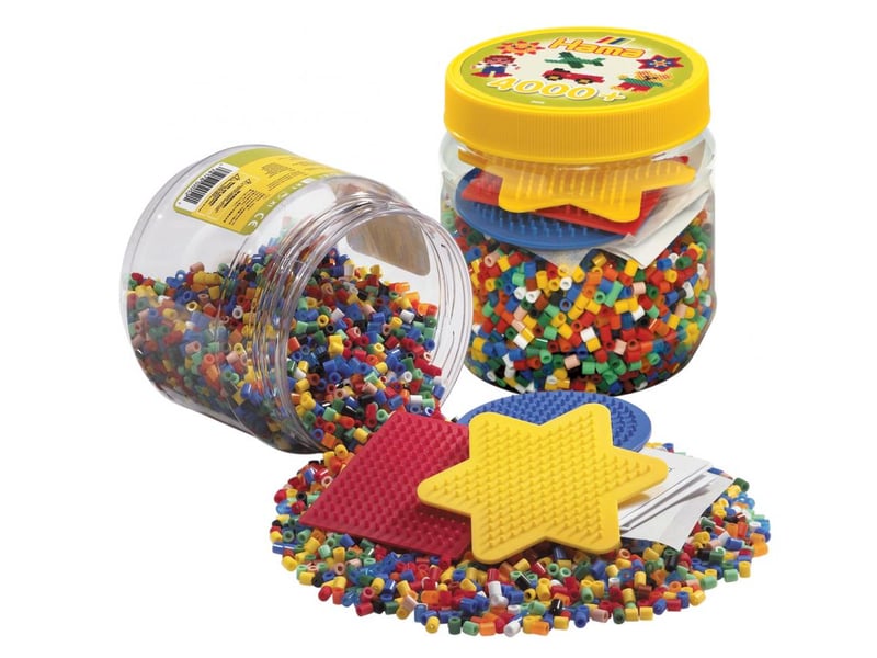  Midi pot jaune 4000 perles +3 plaques couleurs 2052 - Conforama C