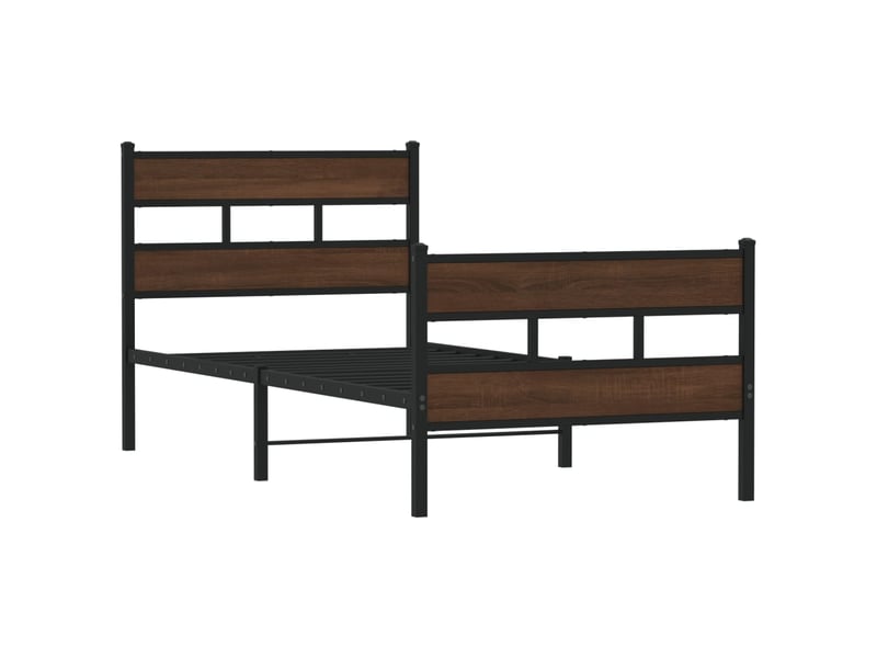  Lit simple- lit adulte -  cadre de lit sans matelas avec tête de lit et pied de lit  - Conforama B