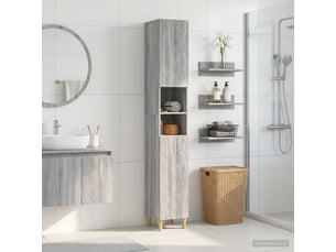 Colonne de salle de bain avec étagère ouverte delft sonoma gris
