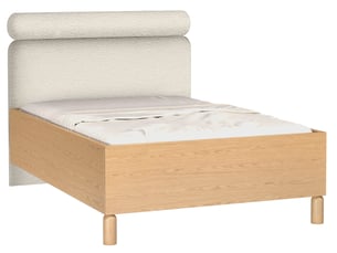 Lit avec rangement 140x200 cm SELSEY Sanden coloris beige