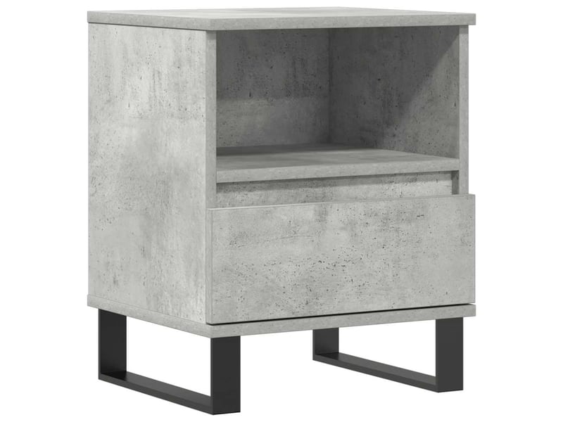  Table de chevet - cabinet de chevet - table de nuit gris béton 40x35x50 cm bois d’ingénierie  - Conforama A