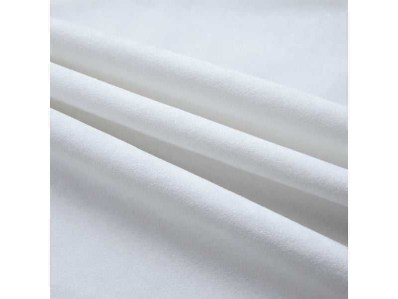  Lot de 2 rideaux occultant, rideaux black-out et anneaux en métal blanc cassé 140x245cm cf43978  - Conforama D
