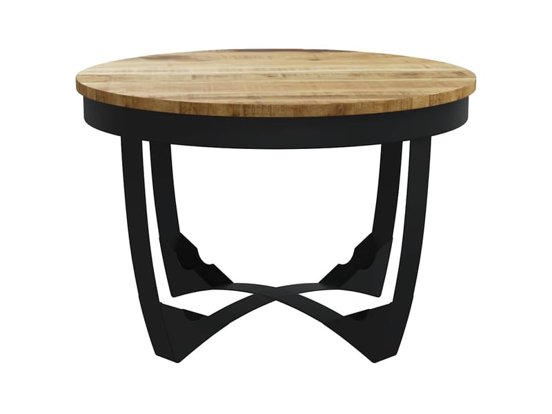  Table basse | table d'appoint salon bois de manguier brut 60x40 cm  - Conforama E