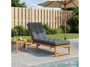 Coussin de transat, coussin pour bain de soleil vianen 100 % polyester bleu 200 x 55 x 8 cm cf56273