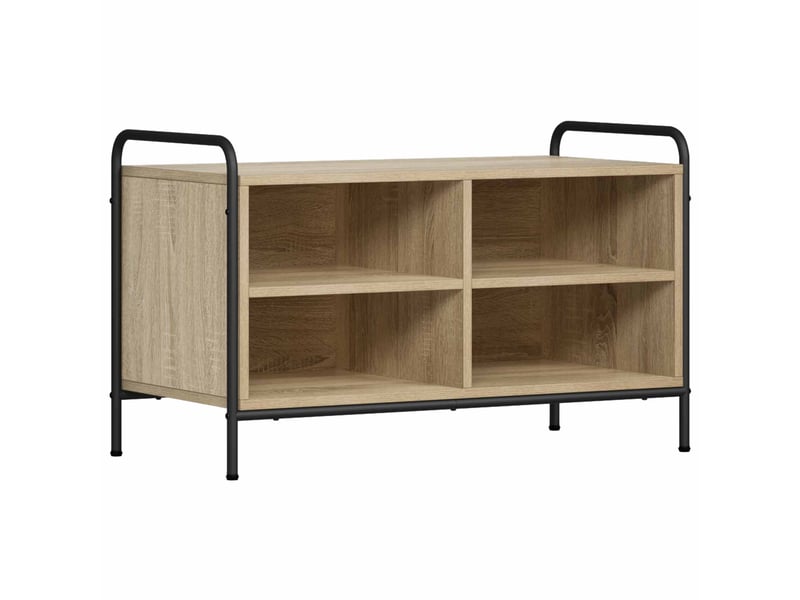  Meuble tv, banc tv 140x39,5x50 cm chêne sonoma bois d'ingénierie shl49386  - Conforama A