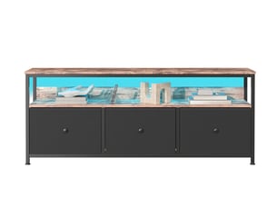 Meuble tv coloris noir 137 cm <strong>DAHUEN</strong>  <strong></strong>