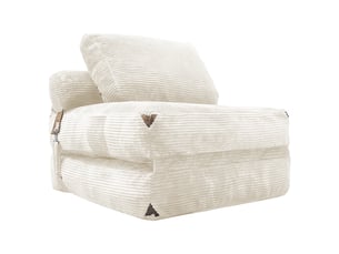 Fauteuil fixe ARVELLA  Tissu blanc