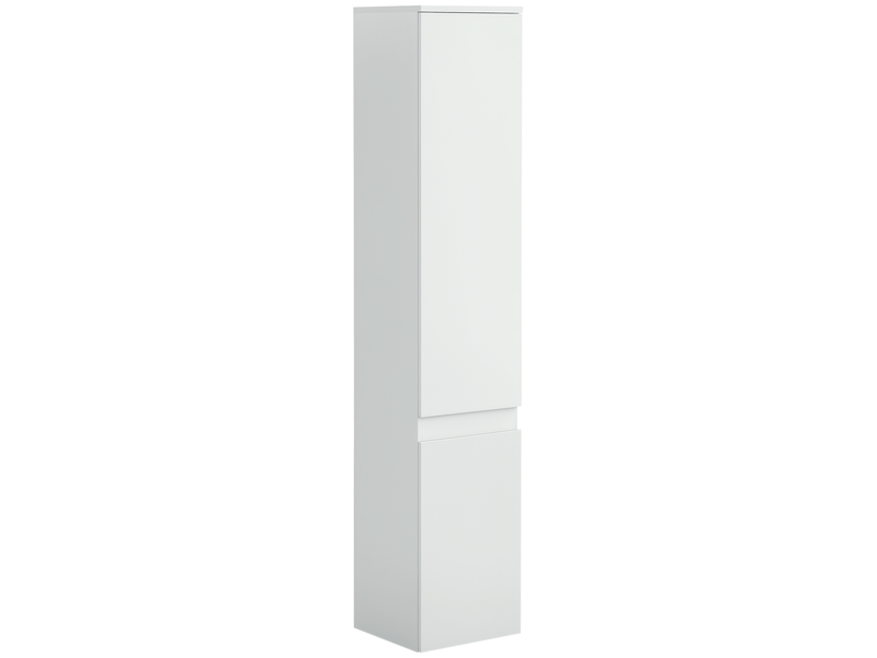  Meuble colonne salle de bain 2 portes 3 étagères blanc 30 x 28 x 152,5 cm  - Conforama A