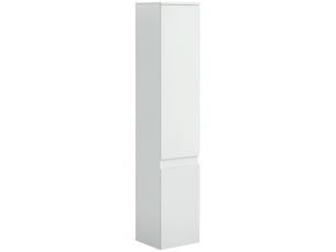 Meuble colonne salle de bain 2 portes 3 étagères blanc 30 x 28 x 152,5 cm